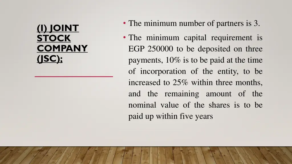 the minimum number of partners is 3