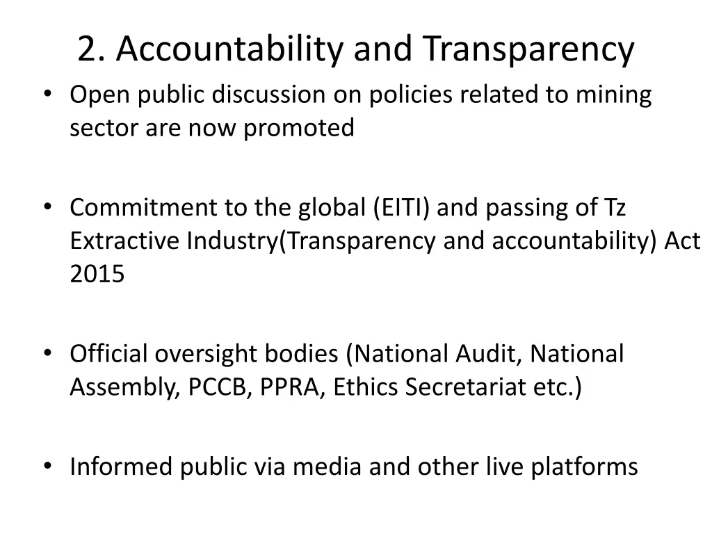 2 accountability and transparency open public