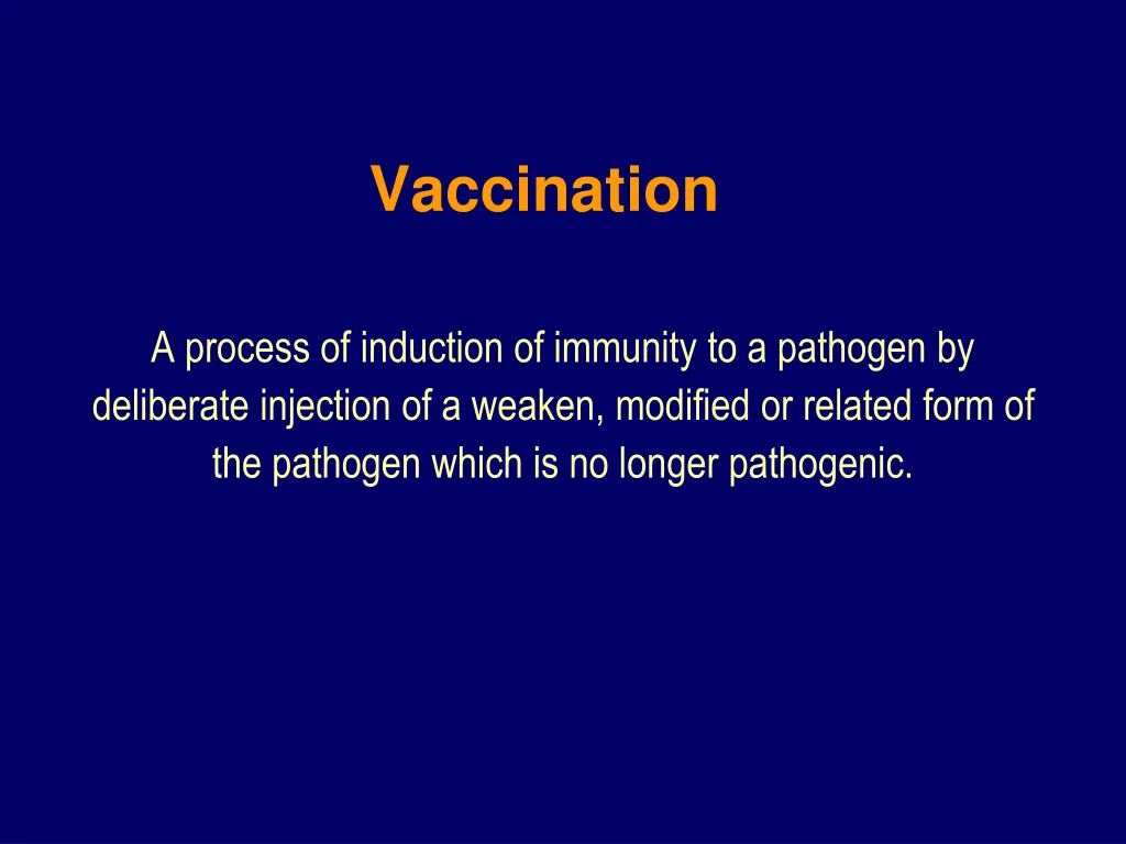 vaccination