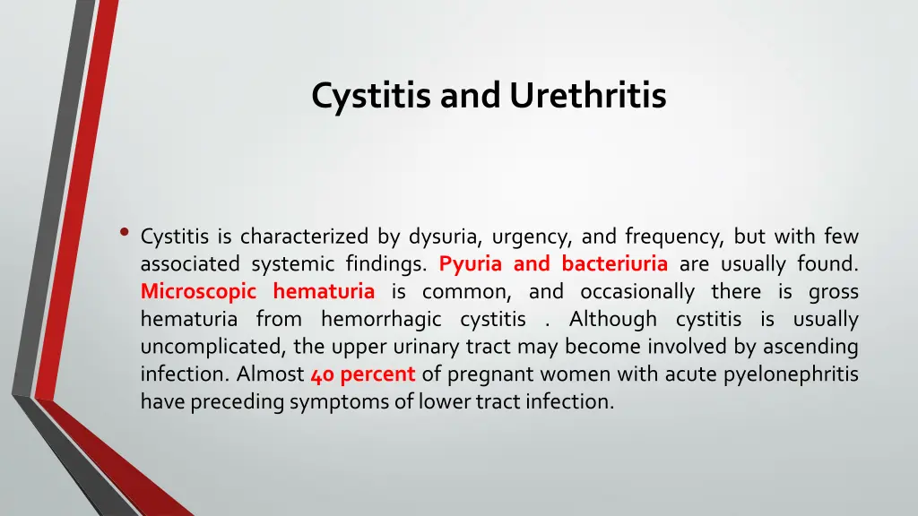 cystitis and urethritis