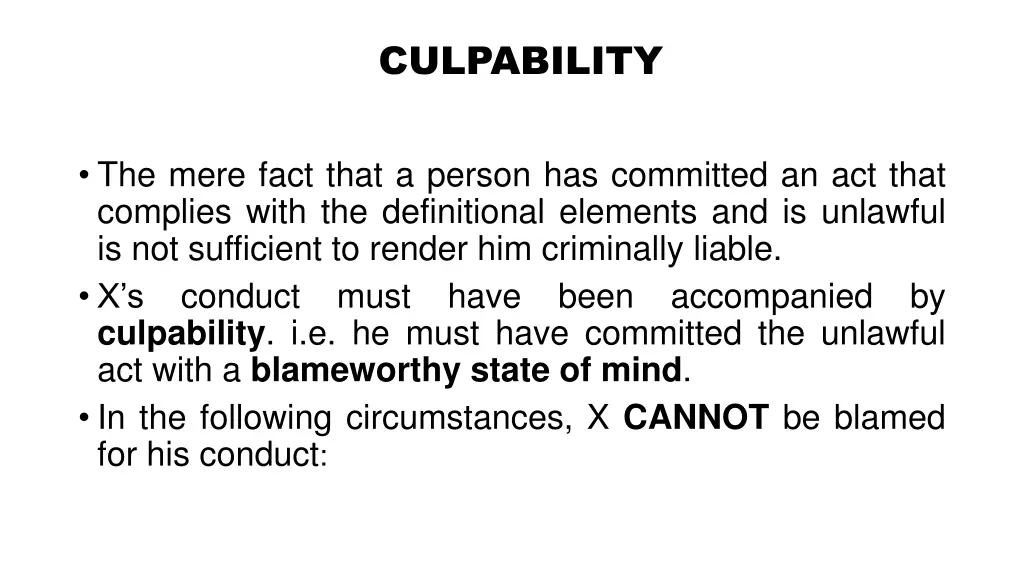 culpability