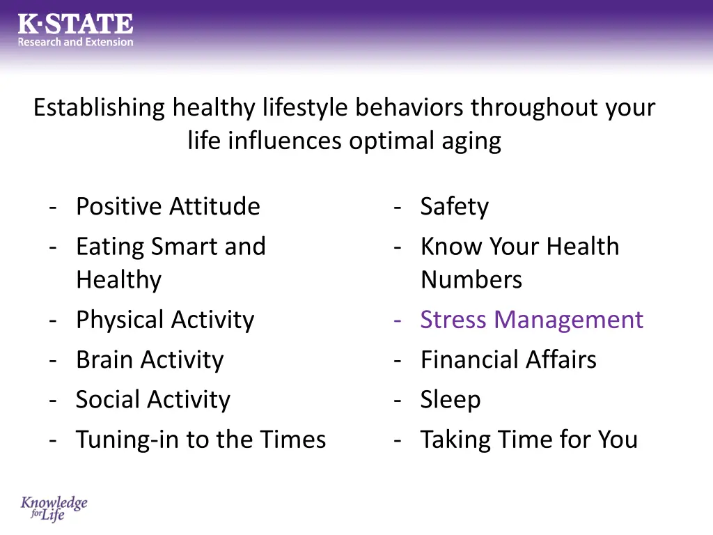 establishing healthy lifestyle behaviors