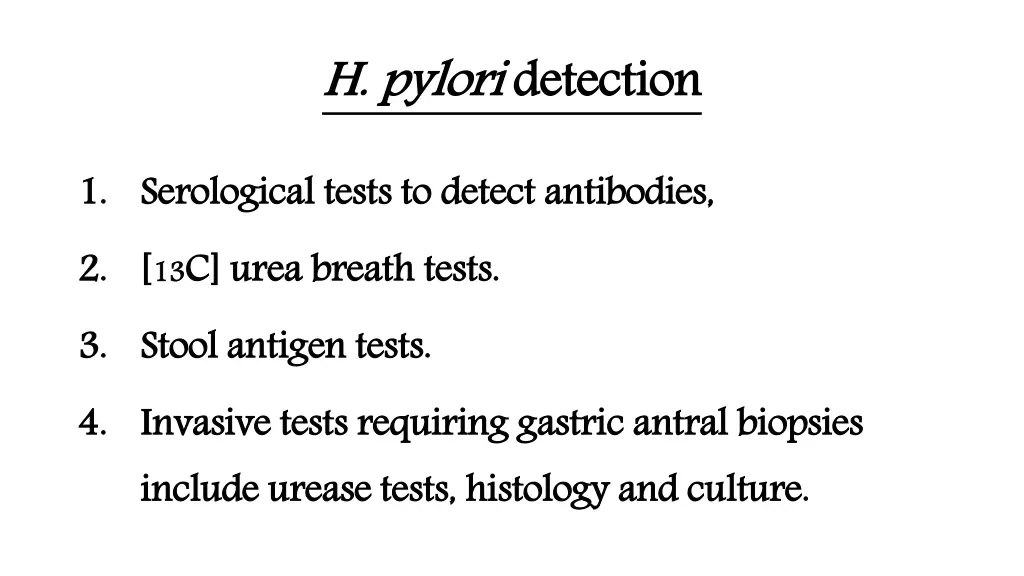 h pylori