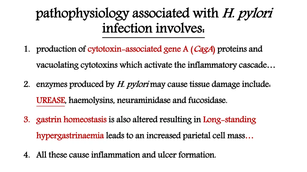 pathophysiology associated with infection