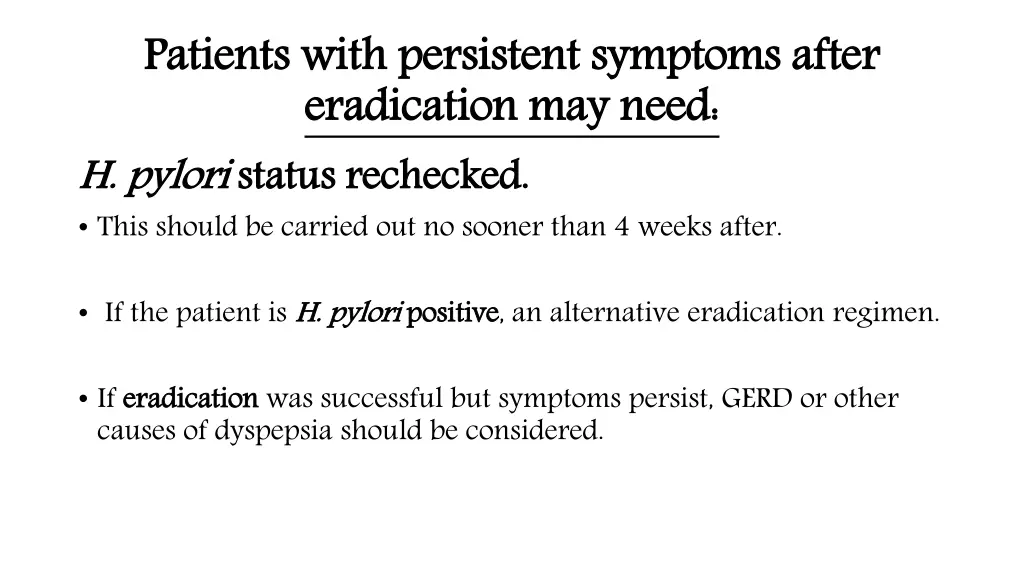 patients with persistent symptoms after