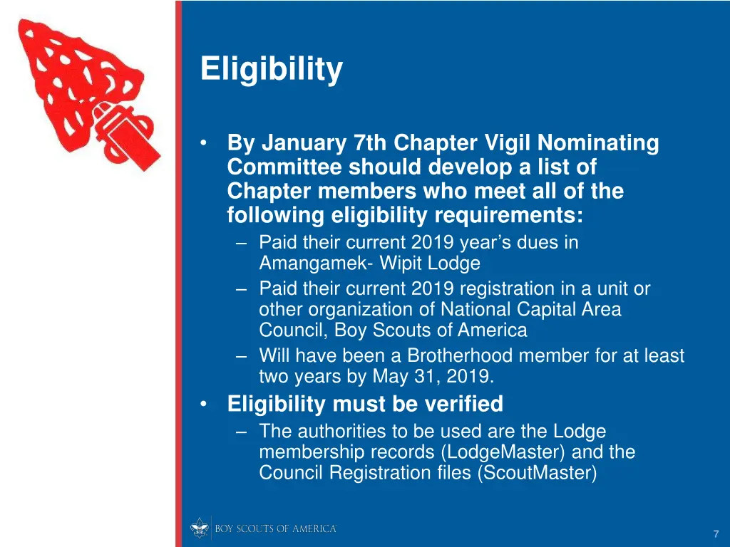 eligibility