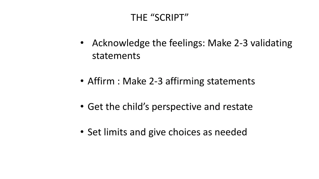 the script