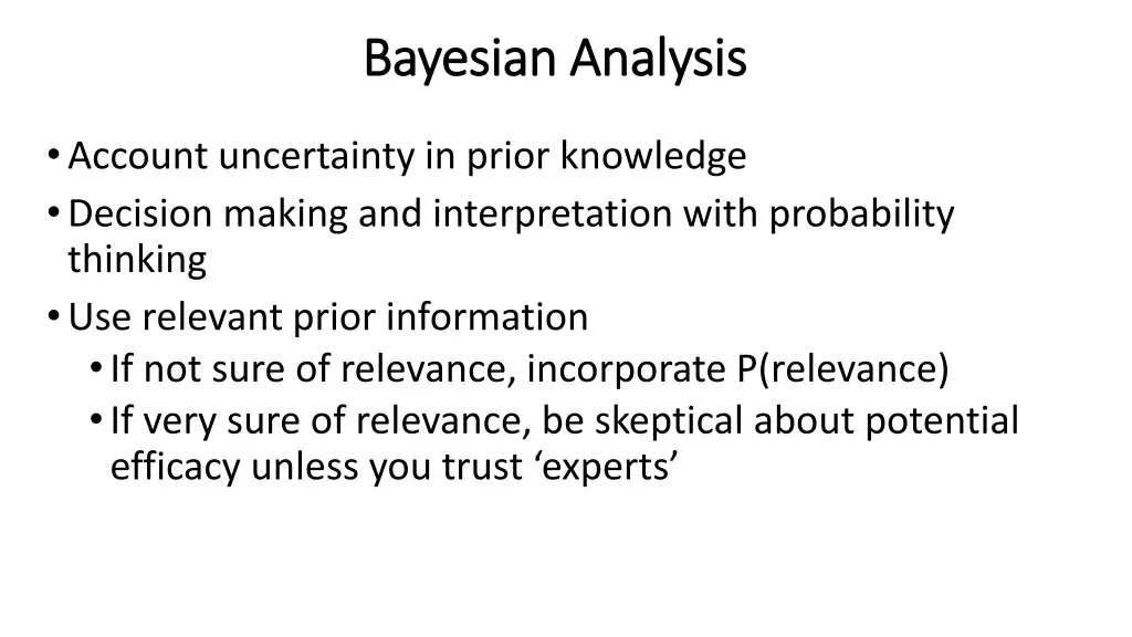 bayesian analysis bayesian analysis