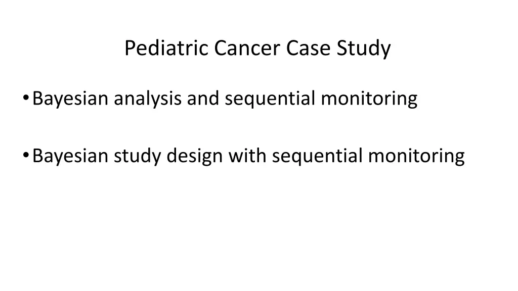 pediatric cancer case study