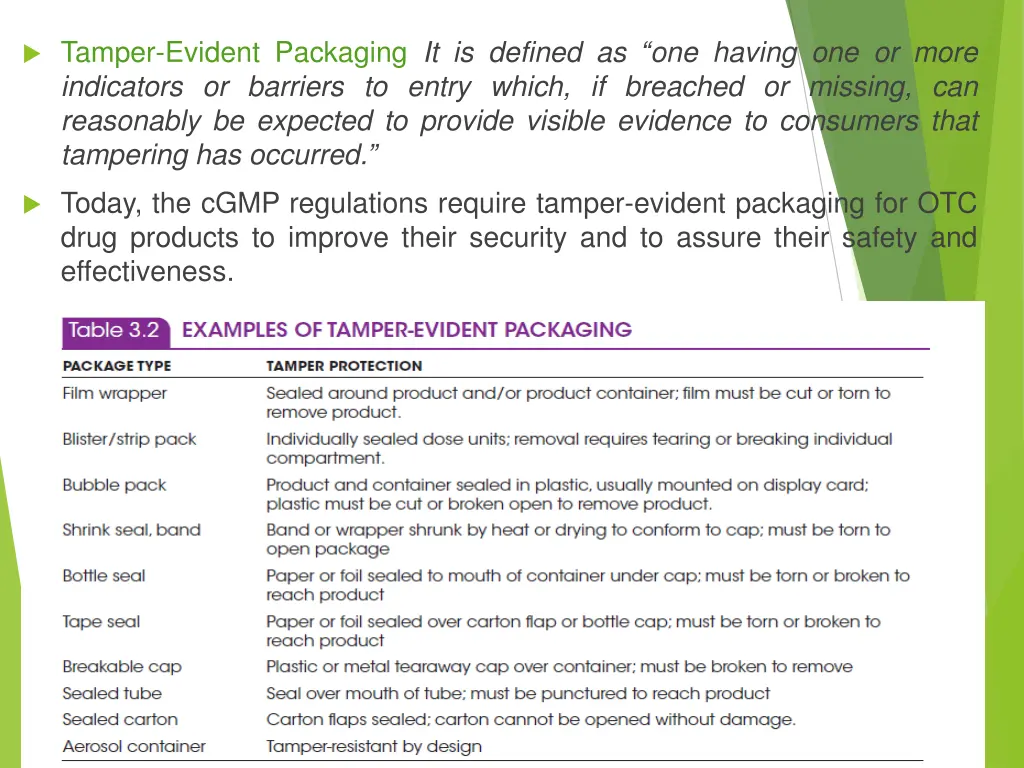 tamper evident packaging it is defined