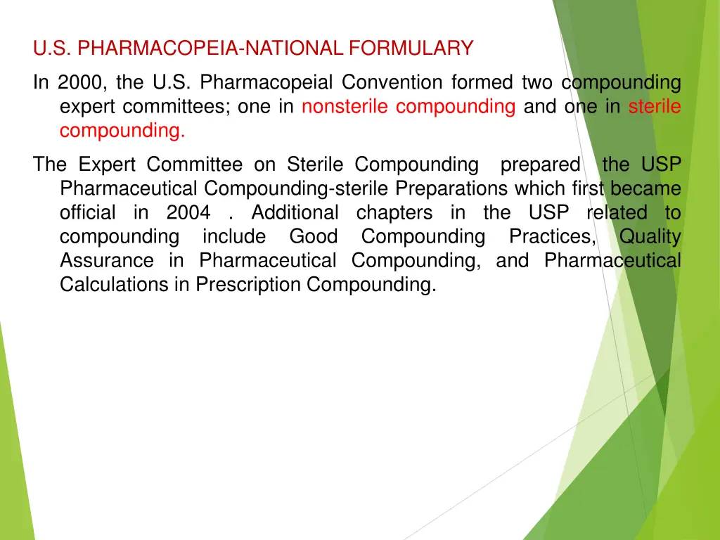 u s pharmacopeia national formulary