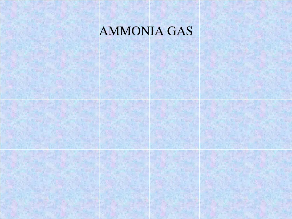 ammonia gas