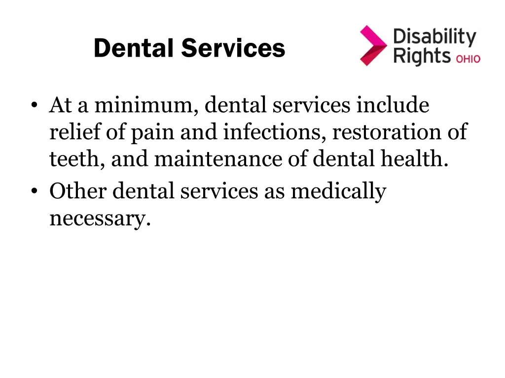 dental services