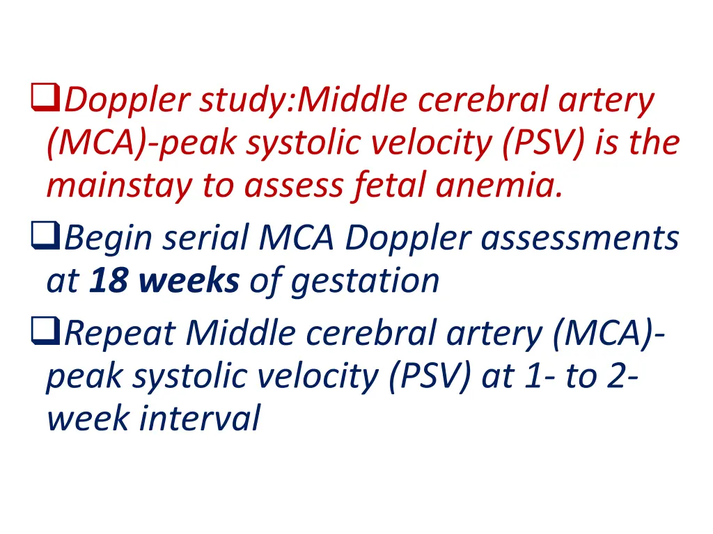 doppler study middle cerebral artery mca peak