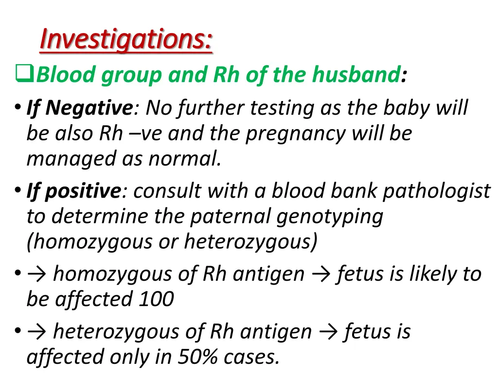 investigations investigations blood group