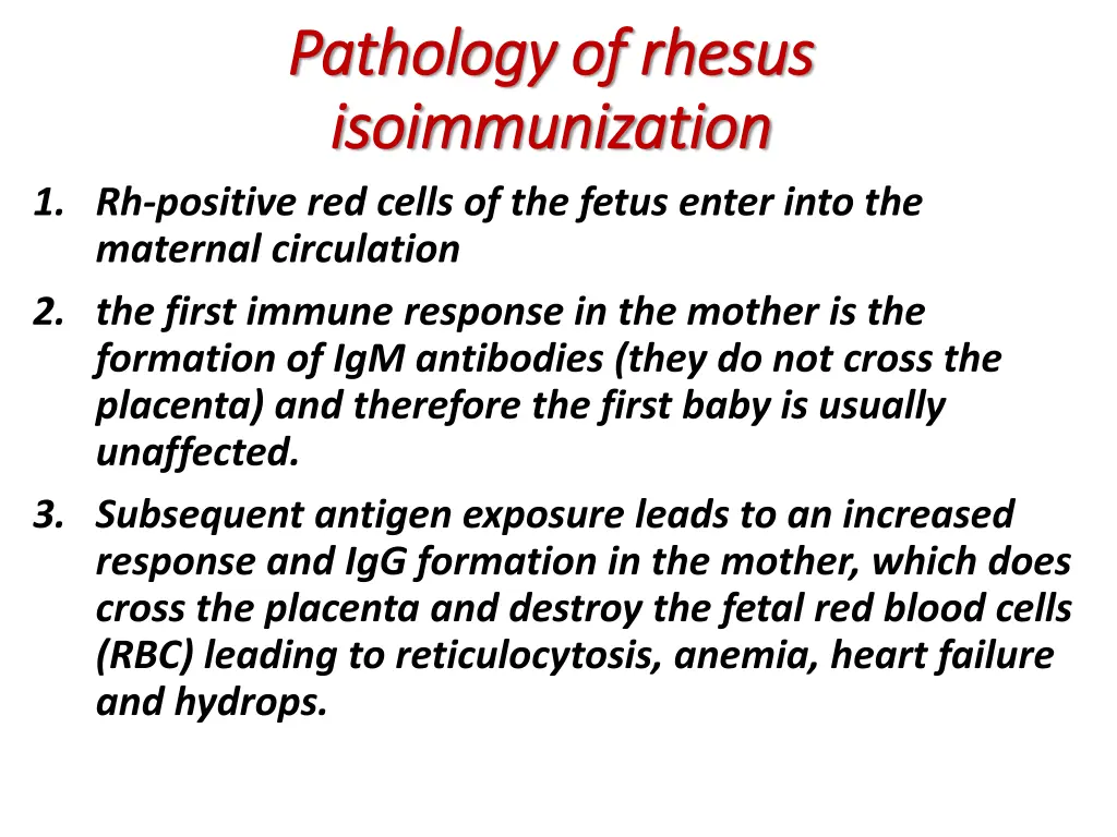 pathology of rhesus pathology of rhesus