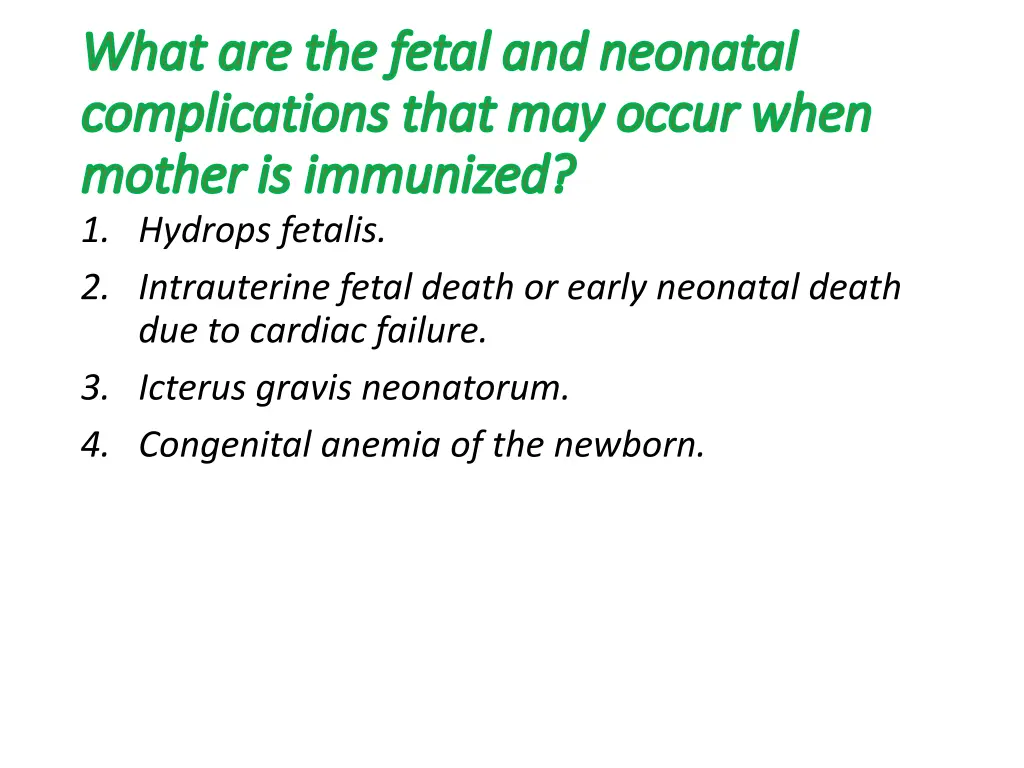 what are the fetal and neonatal what