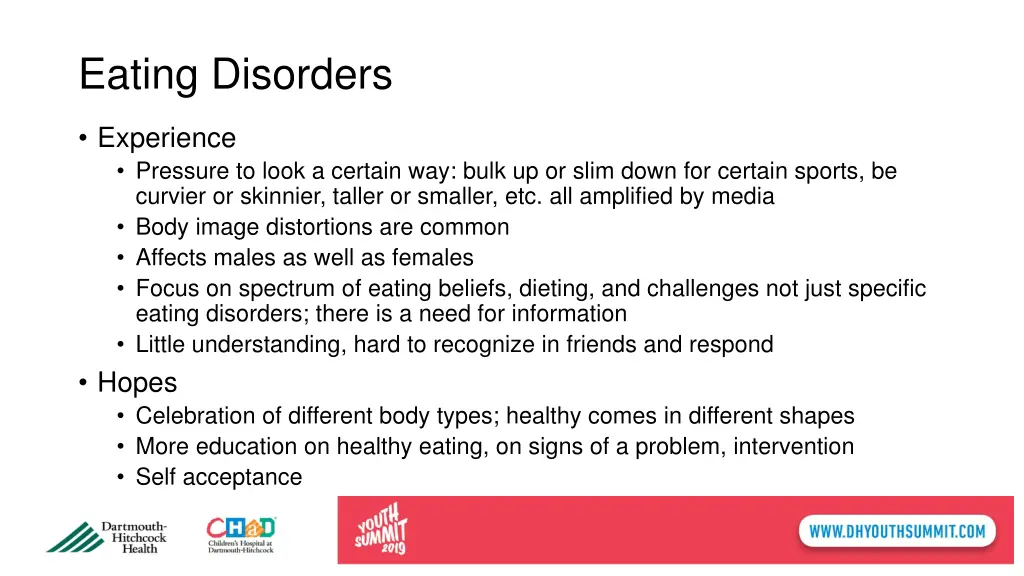 eating disorders