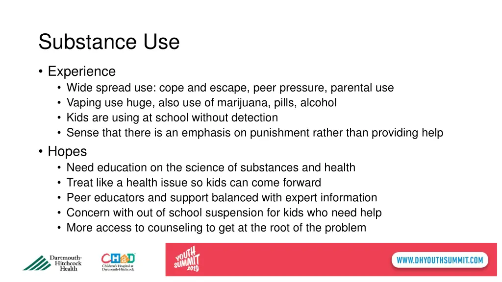 substance use