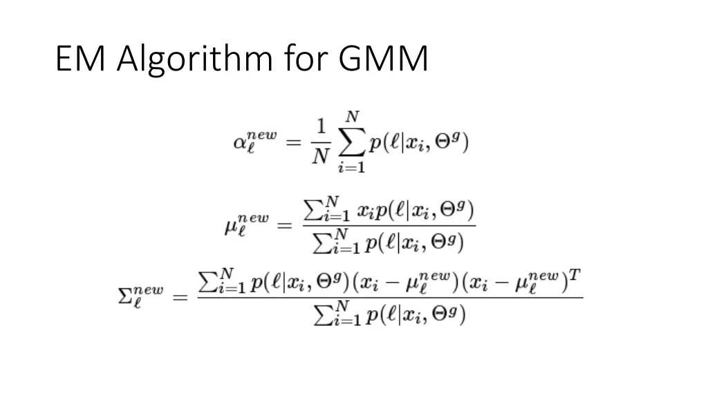 em algorithm for gmm