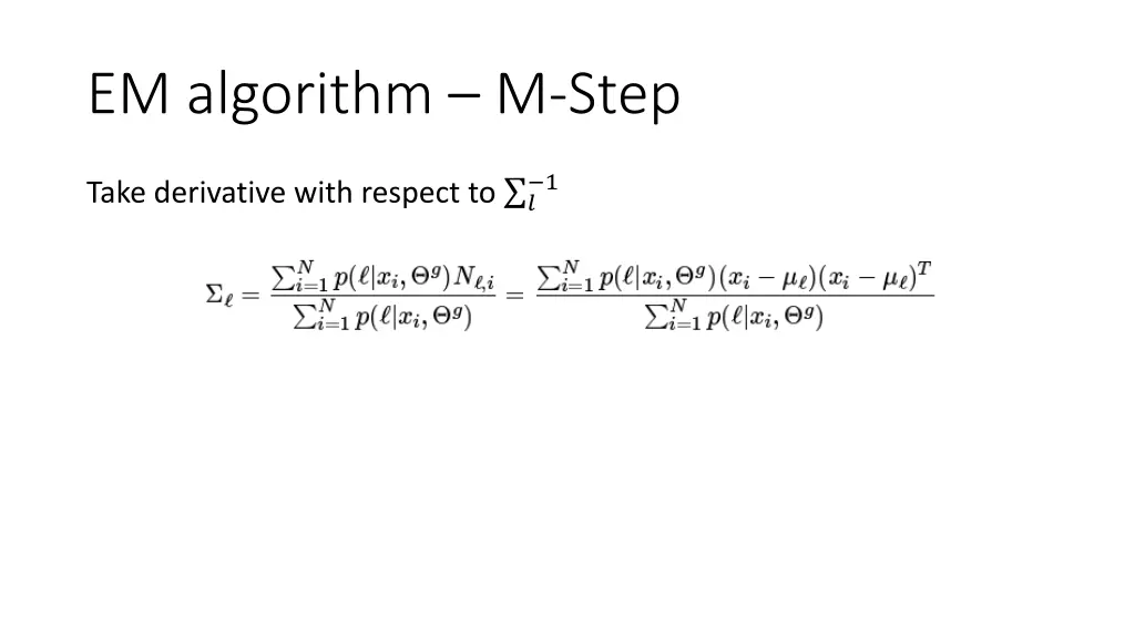 em algorithm m step 2