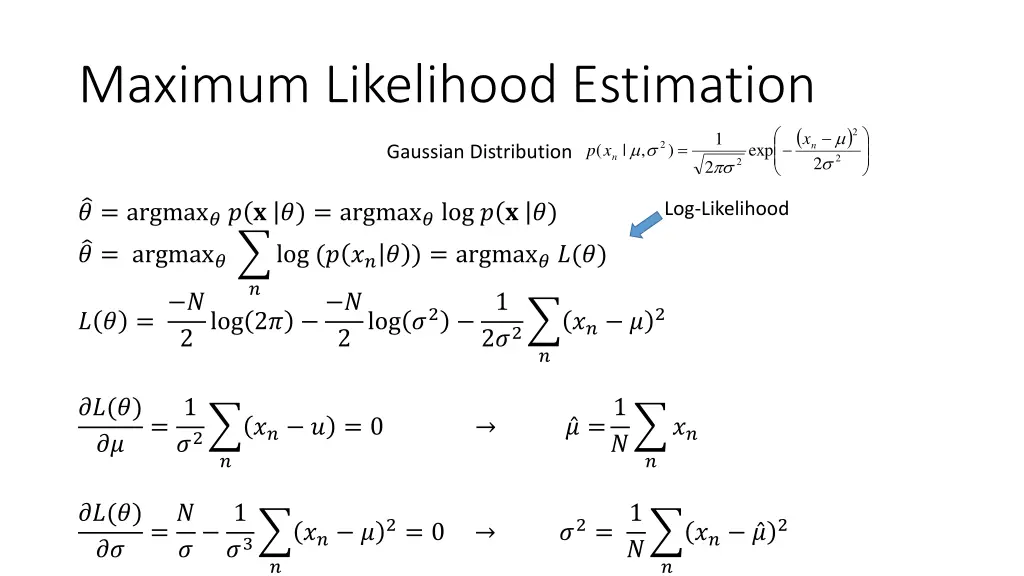 maximum likelihood estimation 1