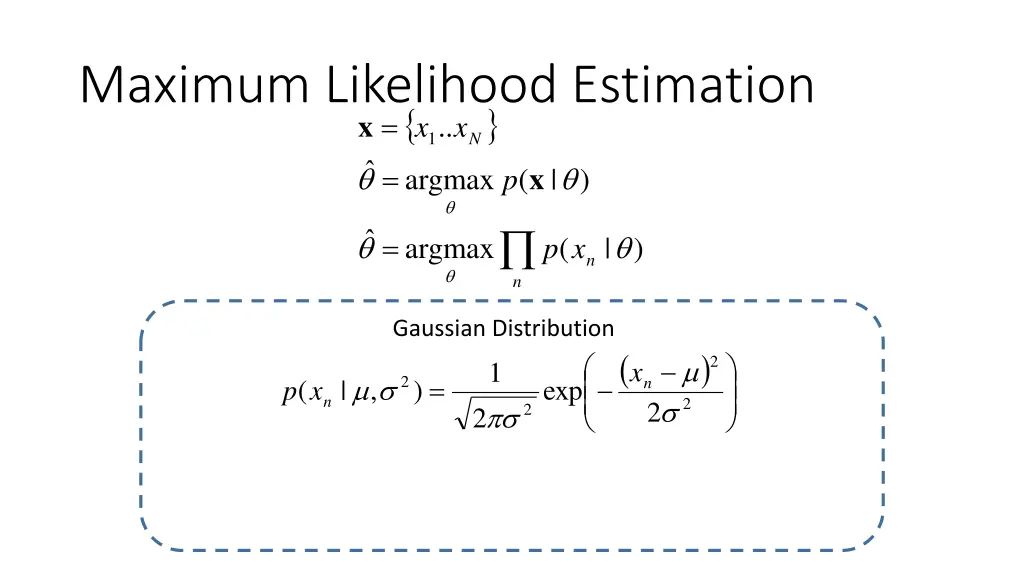 maximum likelihood estimation argmax 1