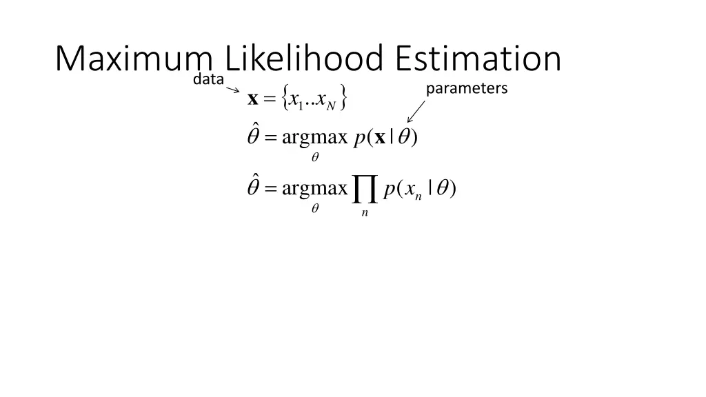 maximum likelihood estimation argmax