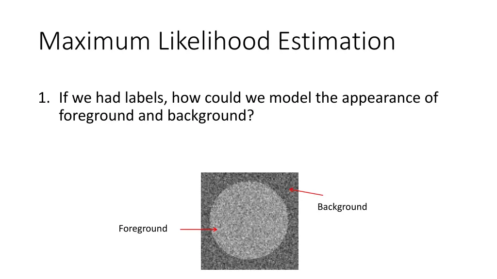 maximum likelihood estimation