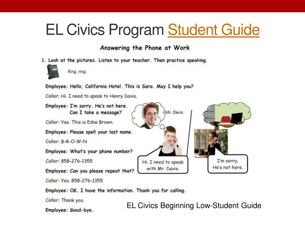 el civics program student guide