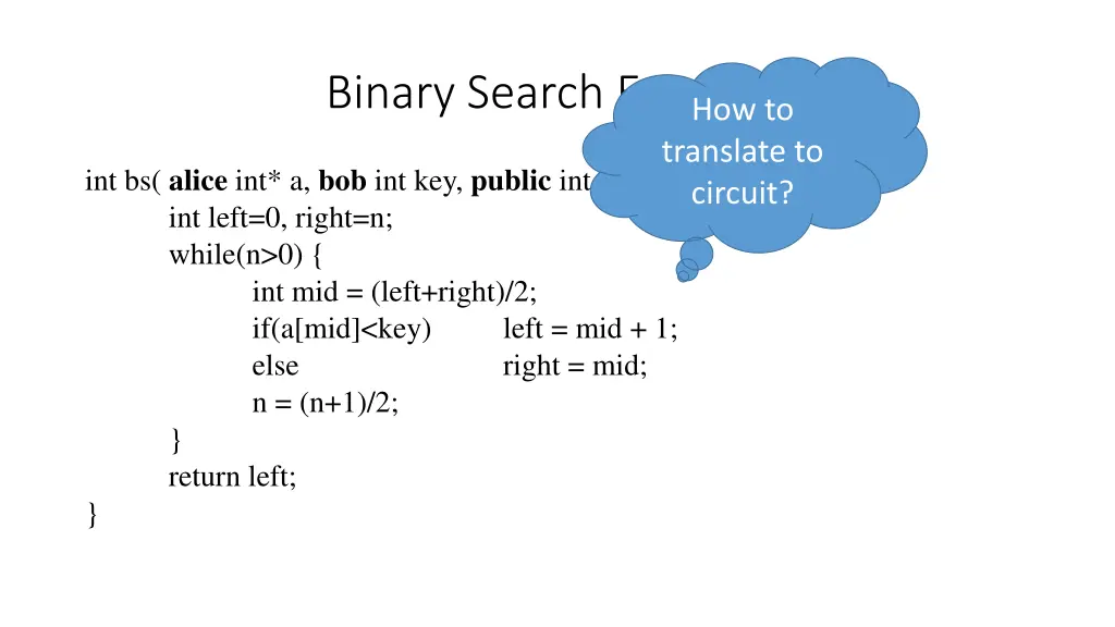 binary search example