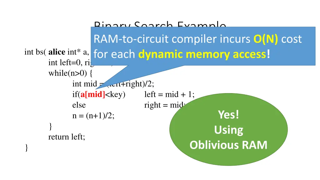 binary search example ram to circuit compiler 1