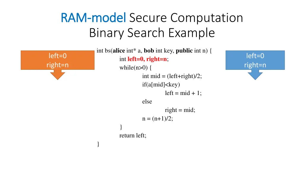 ram ram model model secure computation binary 1