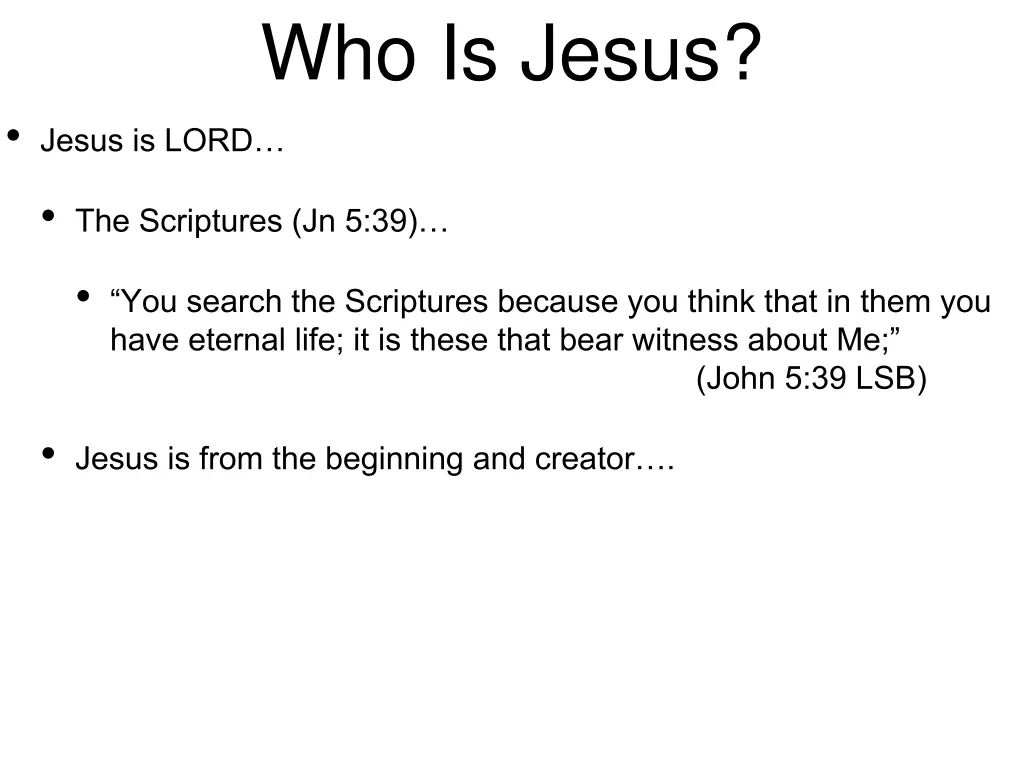 who is jesus 4