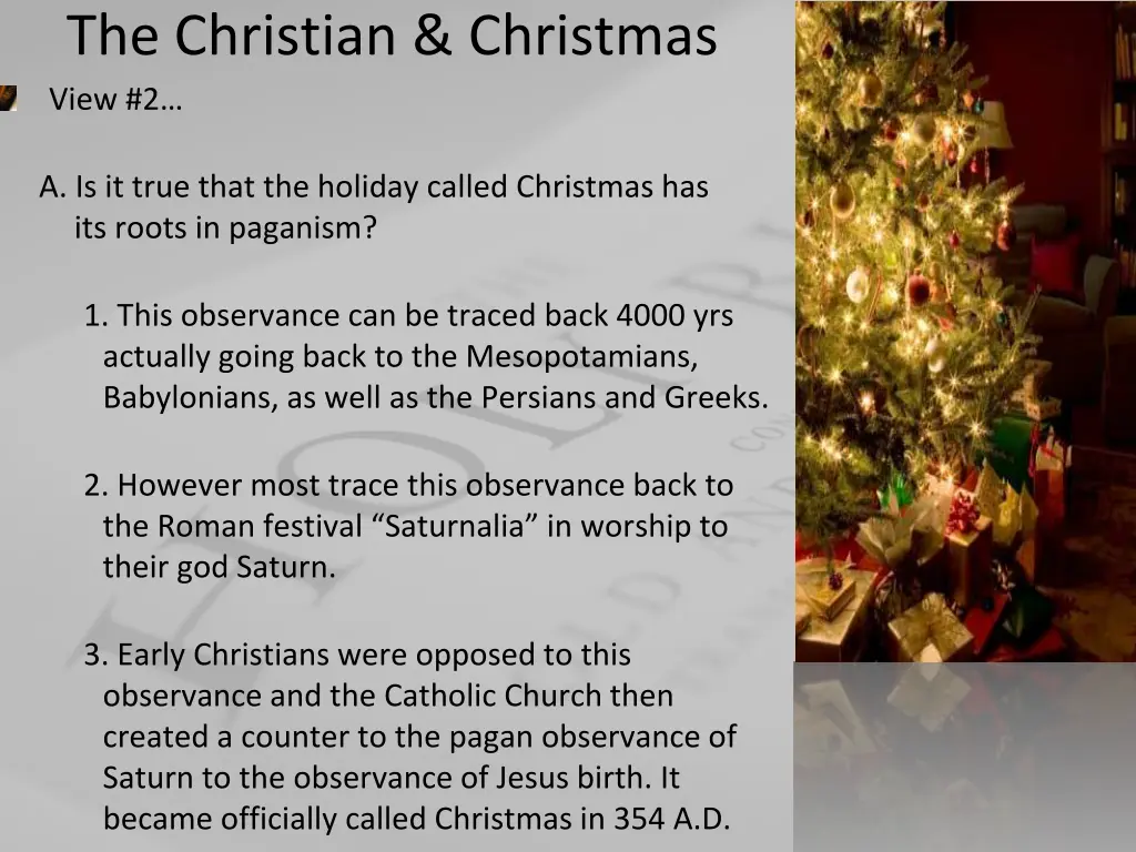 the christian christmas view 2