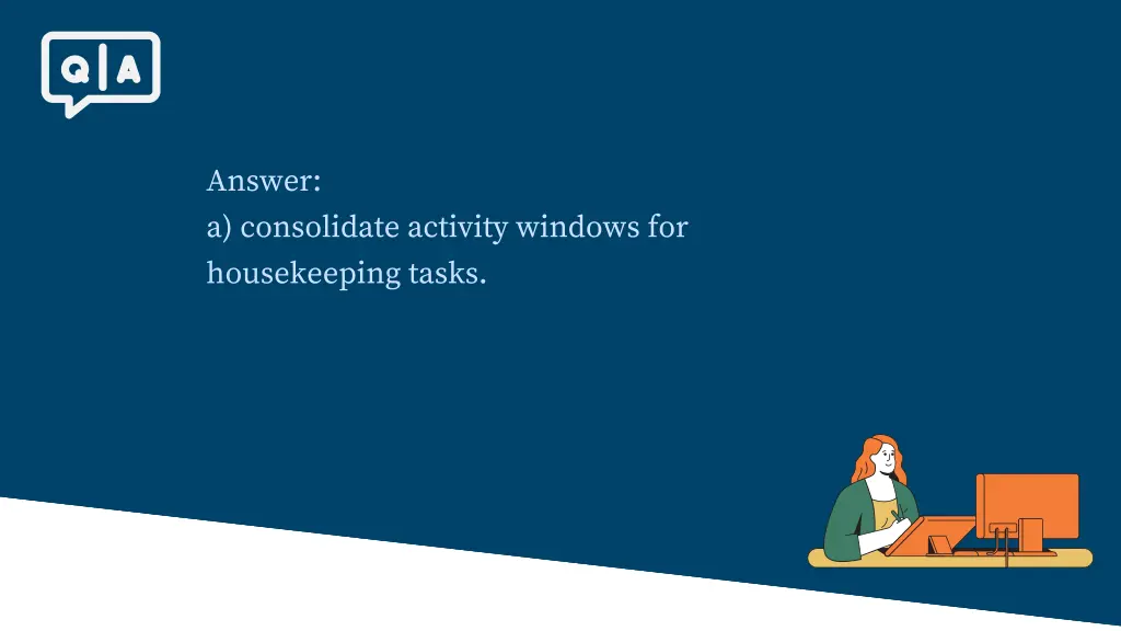 answer a consolidate activity windows