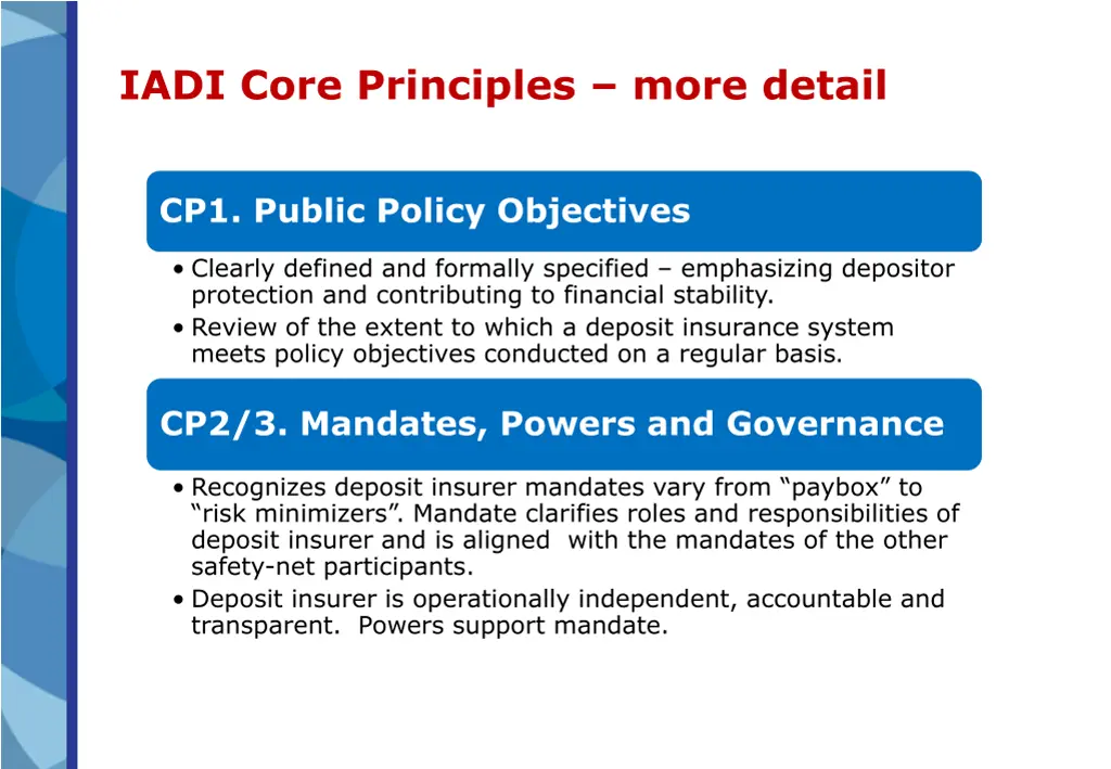 iadi core principles more detail