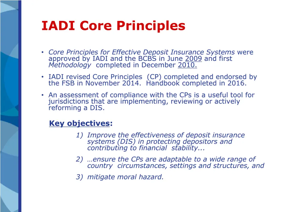 iadi core principles