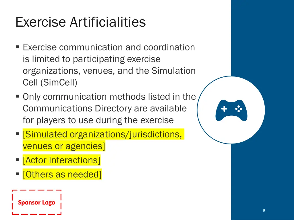 exercise artificialities