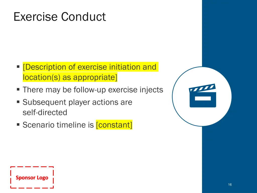 exercise conduct