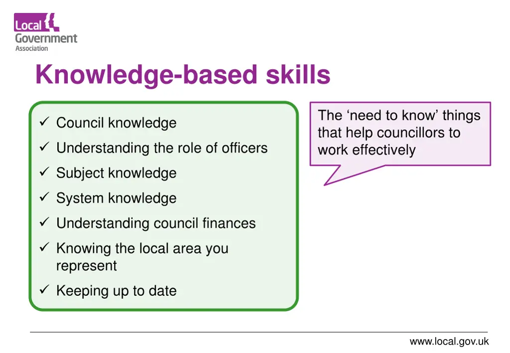 knowledge based skills