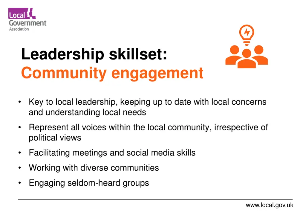 leadership skillset community engagement