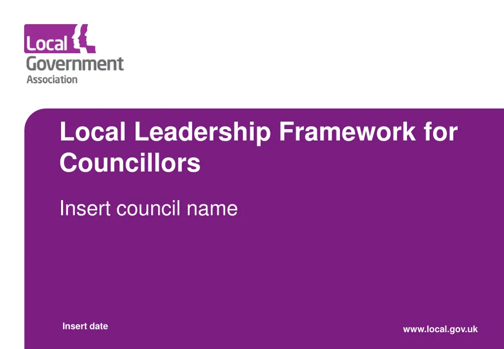 local leadership framework for councillors 1