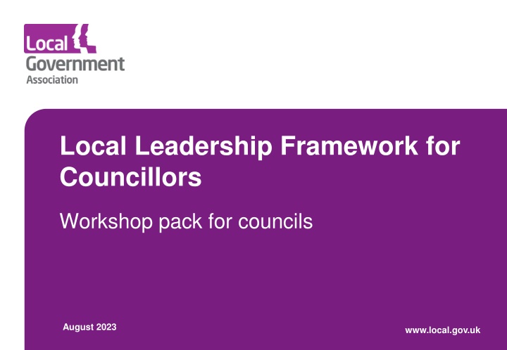 local leadership framework for councillors