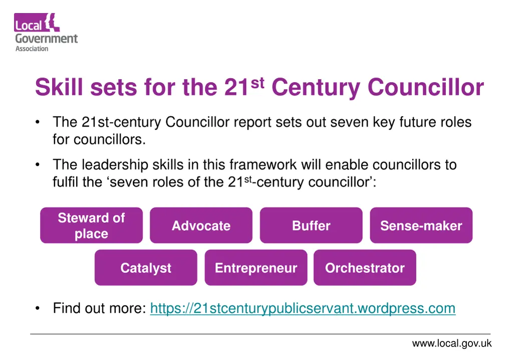 skill sets for the 21 st century councillor