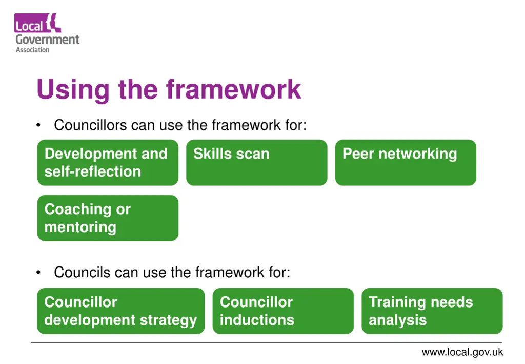 using the framework