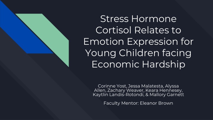 stress hormone cortisol relates to emotion