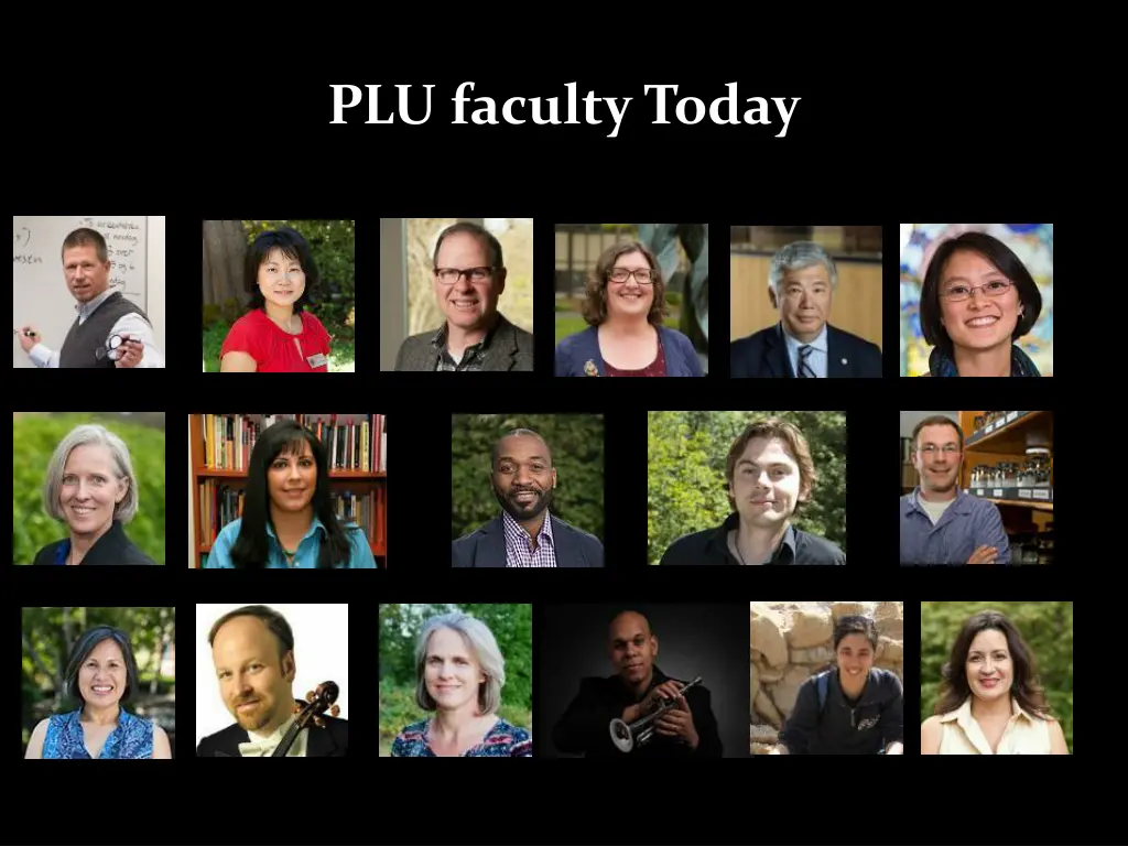 plu faculty today