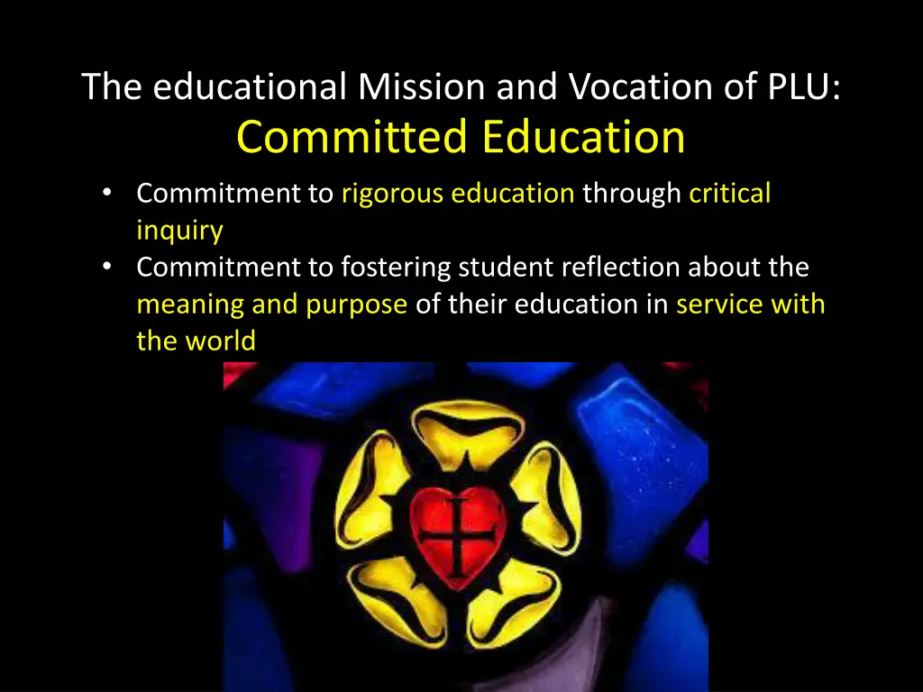 the educational mission and vocation