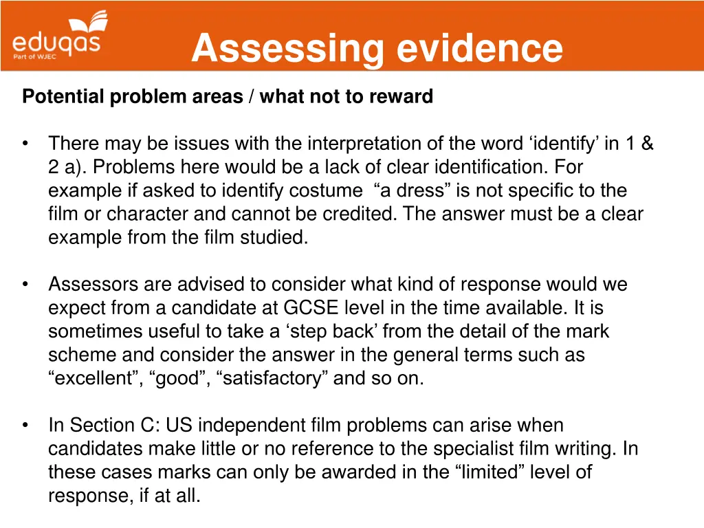 assessing evidence 10